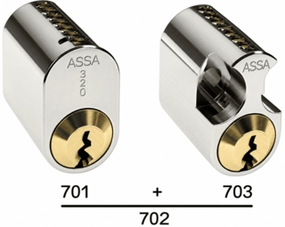 Cylinder 702 Enligt Låsning        Ej Nycklar Nickel