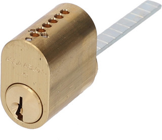 Cylinder 707 Standard 3 Nycklar    Matt Mässing