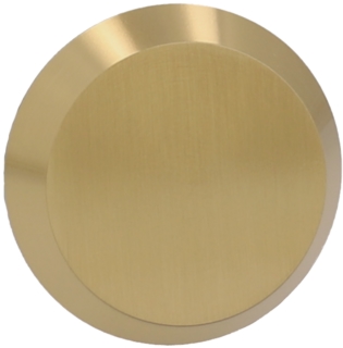 Täckskylt 11mm Utsida Matt Mässing