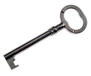 Nyckel till Kammarlås S1 Aluminium
