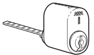 Cylinder 0307 Enligt Låsning       Ej Nycklar Nickel
