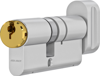 Cylinder D12 12M27 Standard 3 Nycklar Mattkrom