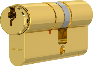 Cylinder 13M22 Standard 3 Nycklar Polerad Mässing