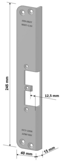 Monteringsstolpe 9930T-12,5V Vänster