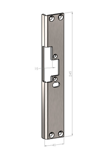 Monteringsstolpe SA602H-15 Höger