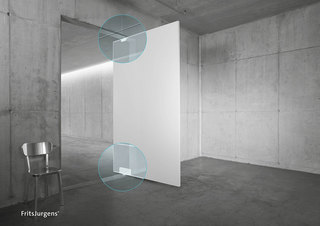 Pivotgångjärn System M+ 40 Klass D Rektangulär SV Platt+RF Täcklock