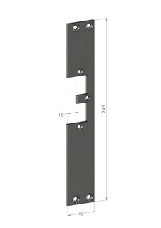 Monteringsstolpe SC31V-15 Vänster