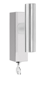 Handtag INC PBI103-DKLOCK Höger    Matt Rostfritt