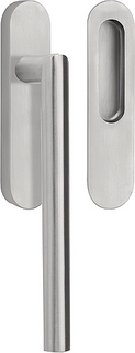 Skjutdörrshandtag BASICS LB230     Polerat Rostfritt
