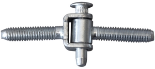 Bultgångjärn M8x40 Z               Komplett Förzinkad