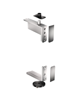 Pivotgångjärn System One 40 Klass GRund SV Platt+RF Täcklock