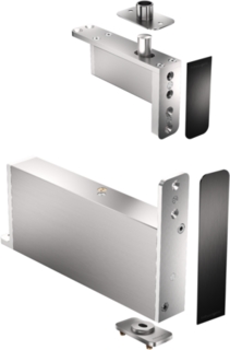 Pivotgångjärn System M+ 40 Klass G Flush Rund RF Platt+SV Täcklock
