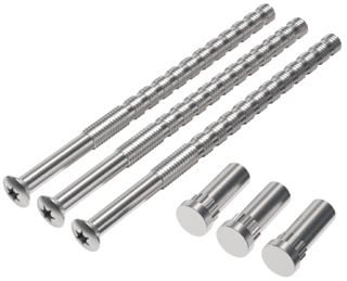 Handtagsskruvsats WH-SK01 M5x90 Krom