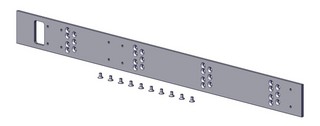 Monteringsplatta SW300             Vägg 70x840mm Silver