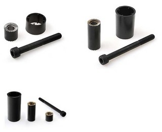 Axelförlängarsats 20/50/70mm       SW200/SW300 Svart