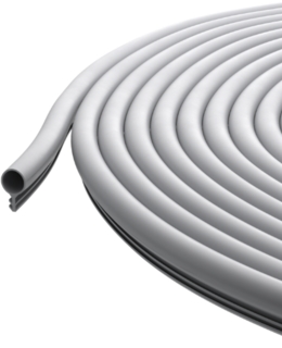 Tätning O-list Ø8mm RG-586 Silicon 8m Grå