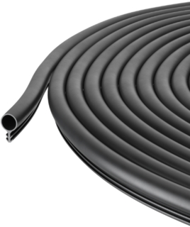 Tätning O-list Ø8mm RG-586 Silicon 8m Svart