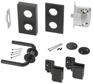 Lås & Gångjärnsset Easy            Svart