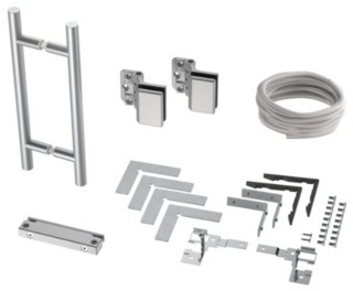 Beslagspaket med Magnet            Grå