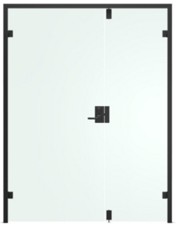 Pardörrkarm Standard 20x21         Svart