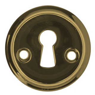 Nyckelskylt 3407 med Träskruv      Olackad Polerad Mässing