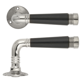 Trycke 5532 med Träskruv Nickel/Svart