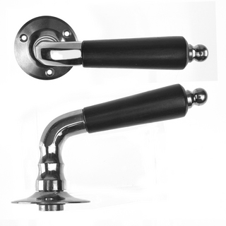 Trycke 5539 med Träskruv Nickel/Svart