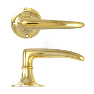 Trycke 5571 med Träskruv Olackad Polerad Mässing