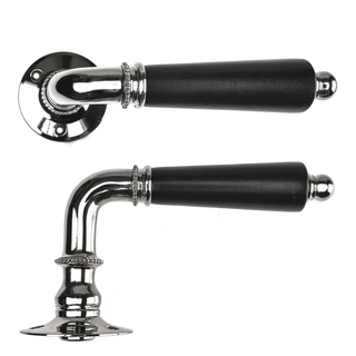 Trycke 5595 med Träskruv Nickel/Svart