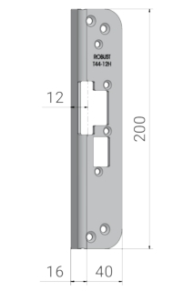 Monteringsstolpe T44-12H Höger