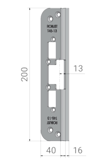 Monteringsstolpe T45-13