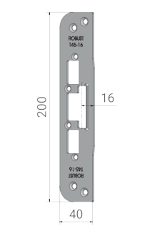 Monteringsstolpe T45-16