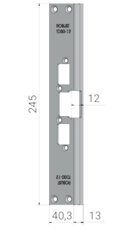 Monteringsstolpe TD30-12