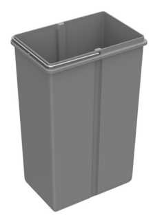 Avfallshink 10 liter Grå