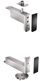 Pivotgångjärn System Fx 40 Klass A Rund RF Platt+SV Täcklock