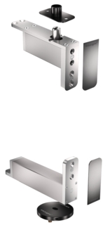 Pivotgångjärn System Fx 40 Klass C Rund SV Platt+RF Täcklock