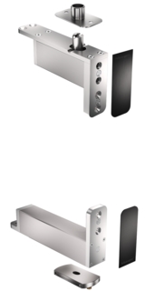 Pivotgångjärn System Fx 40 Klass C Rektangulär RF Platt+SV Täcklock