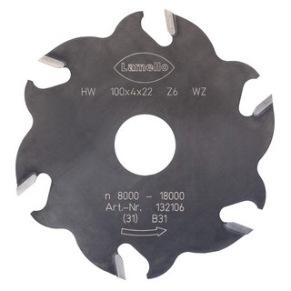Notfräs HW för Classic X Ø100x4x   Ø22 mm Z6