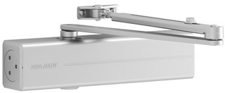 Dörrstängarsats DC300 ÖB 3-6 med   Odelbar arm Silver
