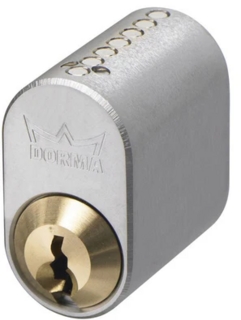 Cylinder DC500 Lika Låsning Ej Nycklar Mattkrom