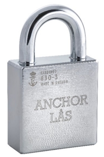 Hänglås 830-3 B28 Utility för Oval Cylinder