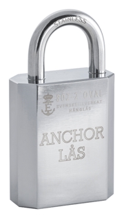 Hänglås 802-2 B25 för Oval Cylinder WP