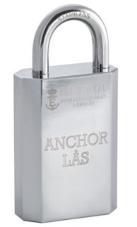Hänglås 802-2 B25 XL för Oval Cylinder