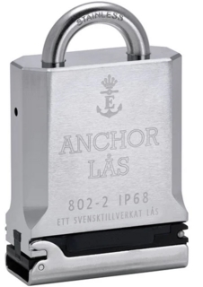 Hänglås 802-2 B15 IP68 för Oval Cylinder