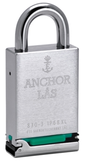 Hänglås 830-3 B28 XL IP68 för Oval Cylinder