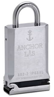 Hänglås 802-2 B25 XL IP68 för Oval Cylinder