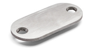 Täckbricka Oval C/C 43mm 30x65x3mm Matt Rostfritt