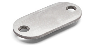 Täckbricka Oval C/C 50mm 30x65x3mm Matt Rostfritt