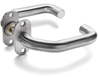 Trycke 16UF 33-41mm Oval Rosett    Matt Rostfritt