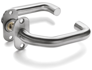 Trycke 19UF 44-52mm Oval Rosett    Matt Rostfritt